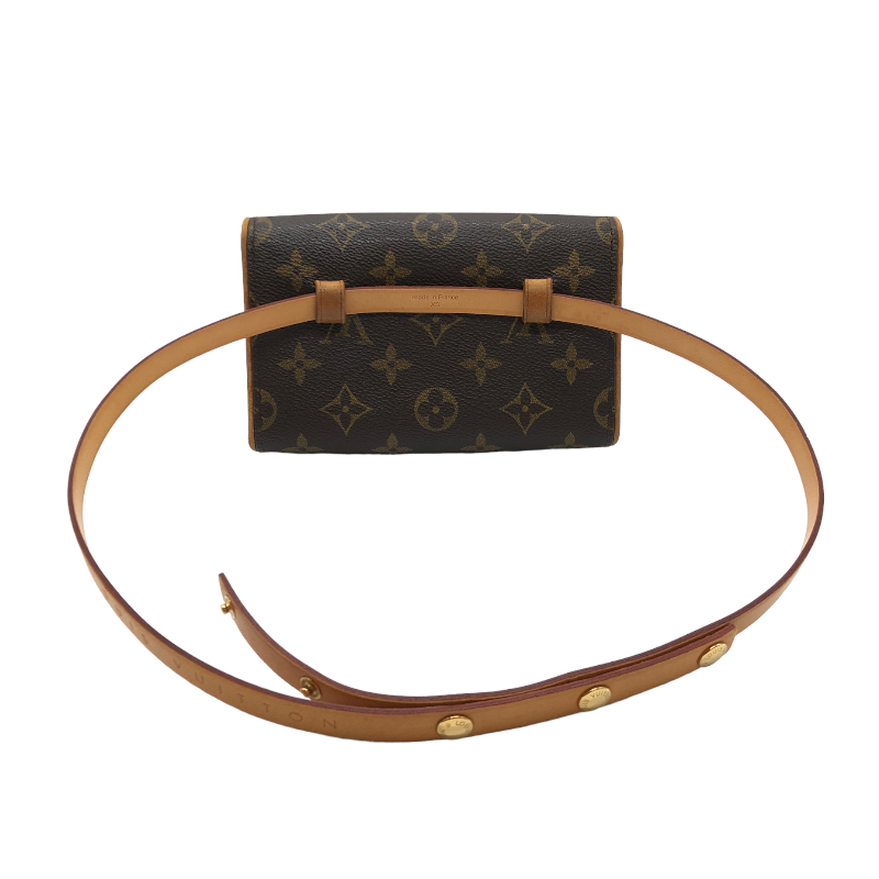  Louis * Vuitton LOUIS VUITTON pochette *f Rolland tea nM51855 monogram * canvas waist bag lady's used 