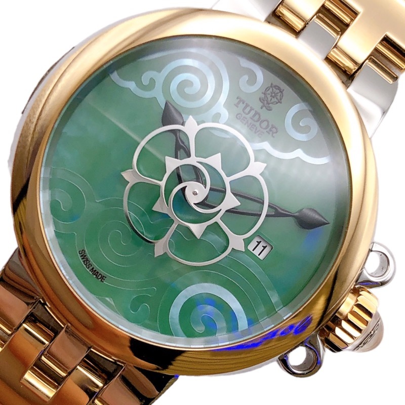 Tudor/Tudor Tudor Claired Rose Green Shell 85401 из нержавеющей стали PG/SS/Green Shell Watch