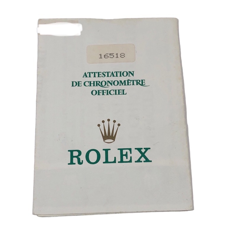 ロレックス ROLEX デイトナ 逆6 N番 16518 ホワイトアラビア YG/革ベルト 腕時計 メンズ 中古
