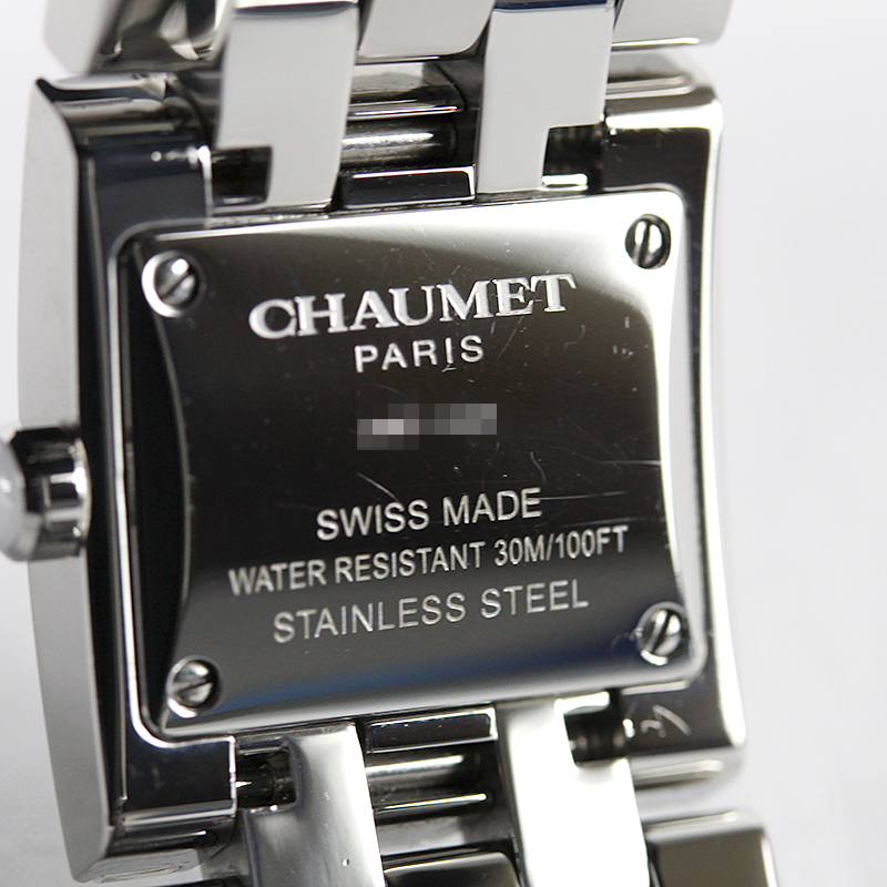 ショーメ CHAUMET ケイシス ホワイトクリスタル W19635-35A クオーツ レディース 腕時計 中古の画像4