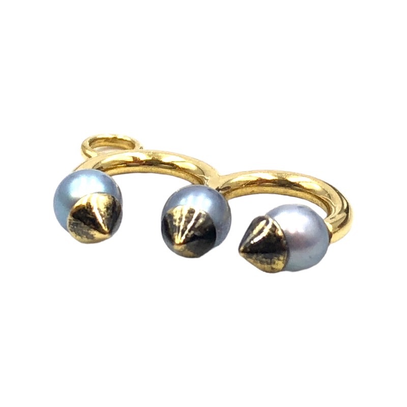 tasakiTASAKIli fine dolibeli on pearl pendant top 750YG Gold 750YG accessory used 