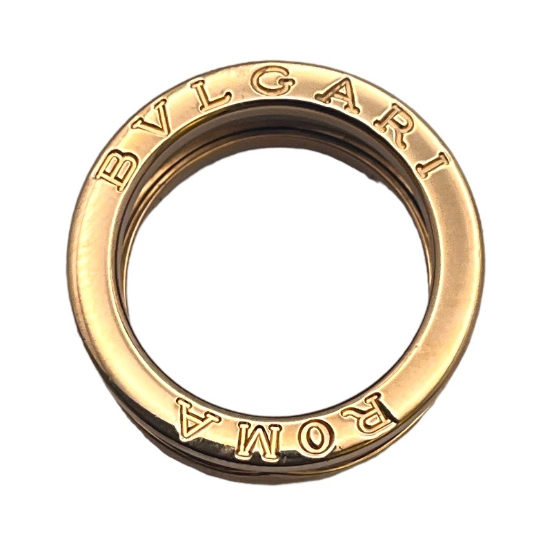  BVLGARY BVLGARI Be Zero One ring 2 band sa-meto750PG #51 K18 pink gold jewelry used 