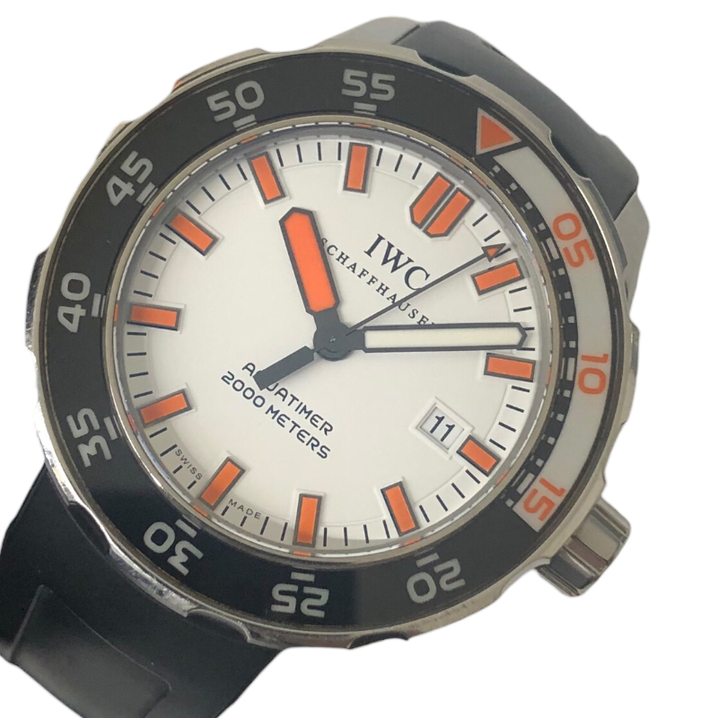 インターナショナルウォッチカンパニー IWC アクアタイマー IW356807 ホワイト ステンレススチール SS 腕時計 メンズ 中古