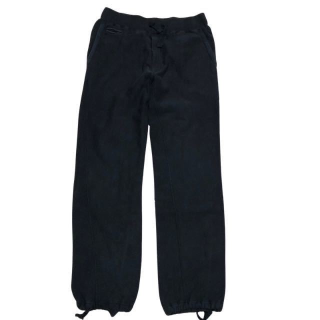 efe- tea black sweat pants rib pants FAT.. rib draw code ..33