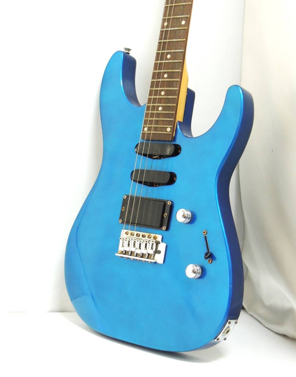 □ Maison メイソン エレキギター ストラトタイプ 青 メタリックブルー