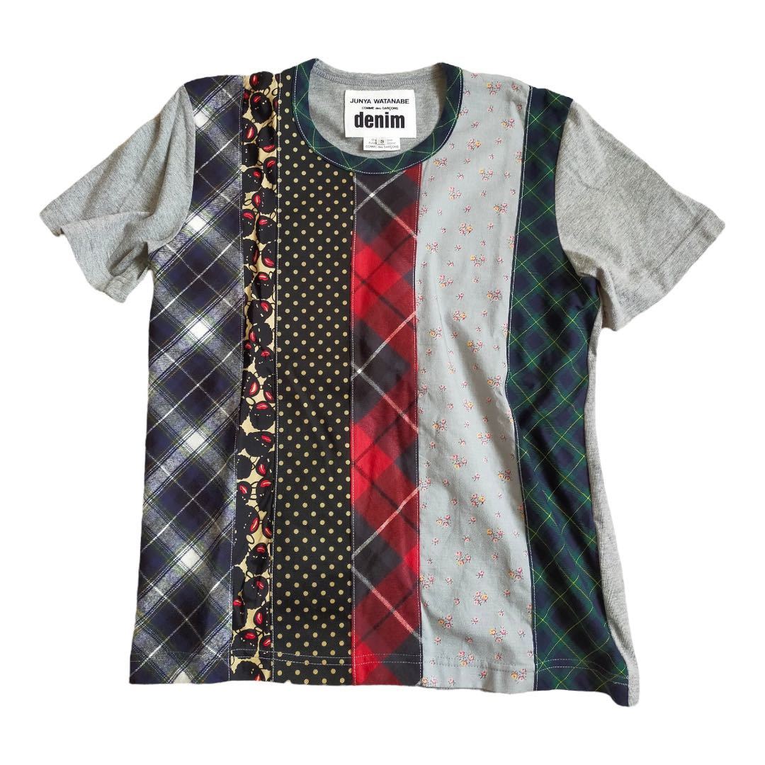 JUNYA WATANABE denim 異素材切り替え カットソー Tシャツ COMME des