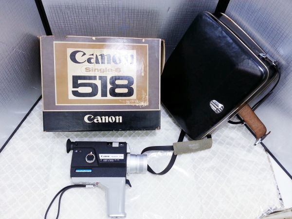 00439 【ジャンク品】Canon Single-8 518 レトロ 8ミリカメラ 通電は