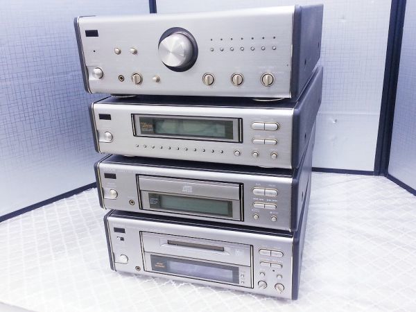 00449 【中古品】コンポ DENON PMA-7.5E/DMD-7.5E/DCD-7.5E/TU-7.5E スピーカー SC-E252 動作確認済み デノン やや傷あり_画像2