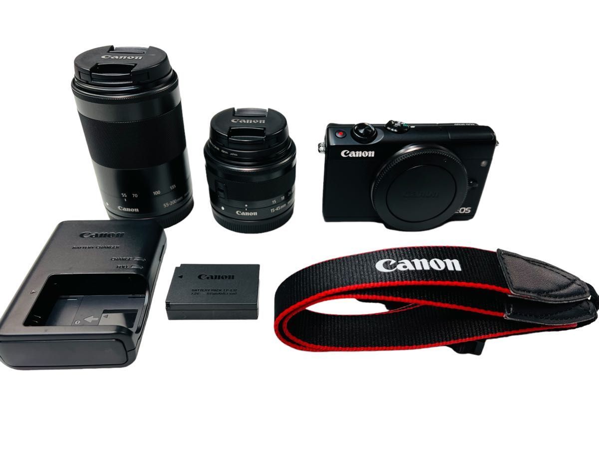 史上最も激安 【美品】Canon EOS ダブルズームキット M100 キヤノン