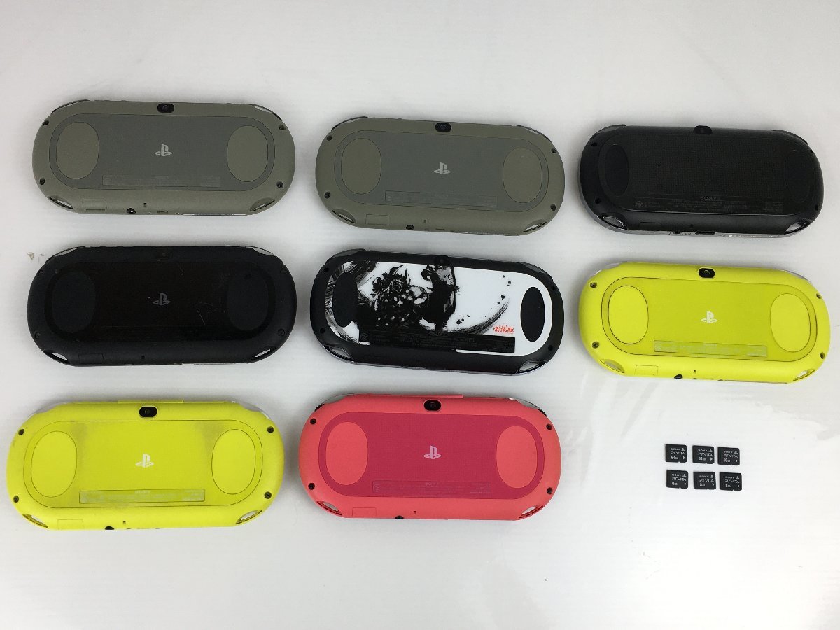 ジャンク品】PSVITA 本体 8台/メモリーカード 6枚セット 2000/1000