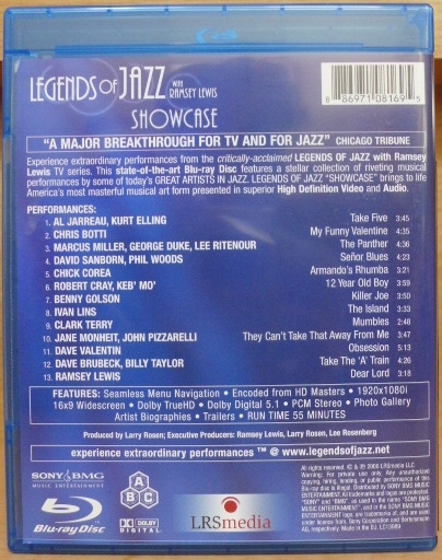 * considerably. beautiful goods!!. rare Blu-ray LEGENDS of JAZZ[ SHOWCASE ]ma- rental * mirror / Lee *li toner * control N909