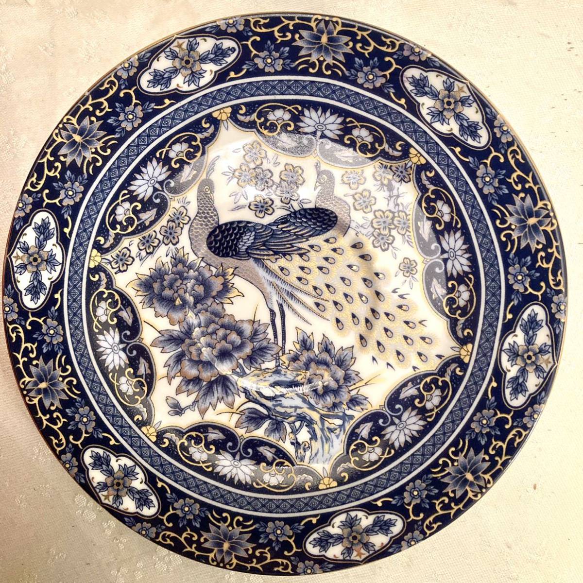 新品 中国 ティーセット 孔雀 金彩 景徳鎮? 豪華 カップ 新品 中国 ティーセット 孔雀 金彩 景徳鎮? 豪華 カップ