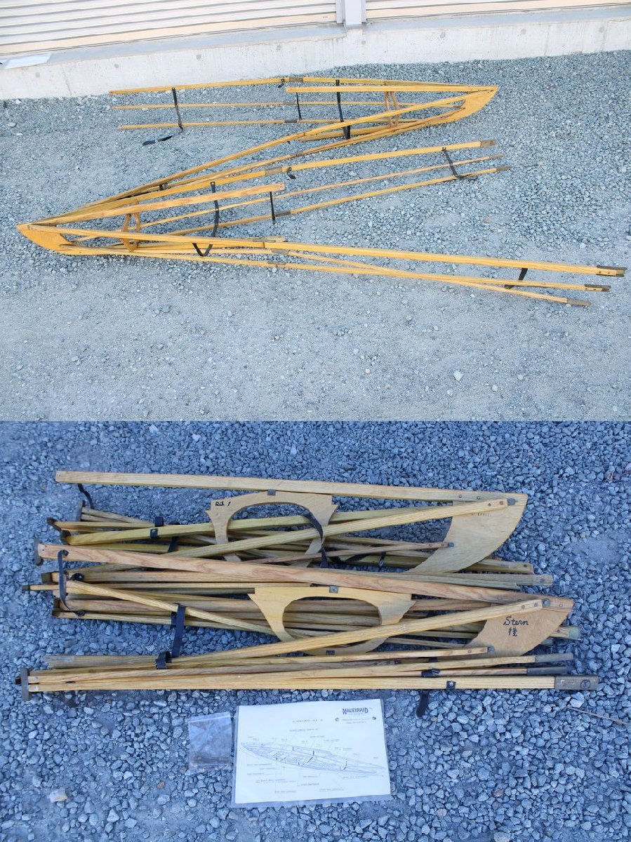 人気満点 CANARD カヤック NAUTIRAID 現状品 ATⅡ木製 00H23973 川
