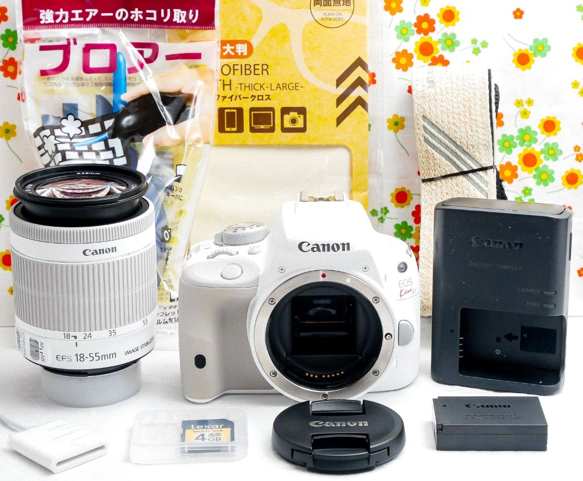 美品 Canon kiss x7 希少ホワイト スマホに転送 高性能レンズ 大人気