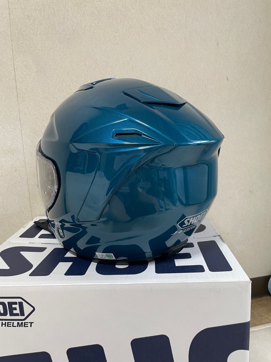 未使用に近い】SHOEI ショウエイJフォース4 ラグナブルー サイズ 未使用に近い】SHOEI ショウエイJフォース4 ラグナブルー サイズ