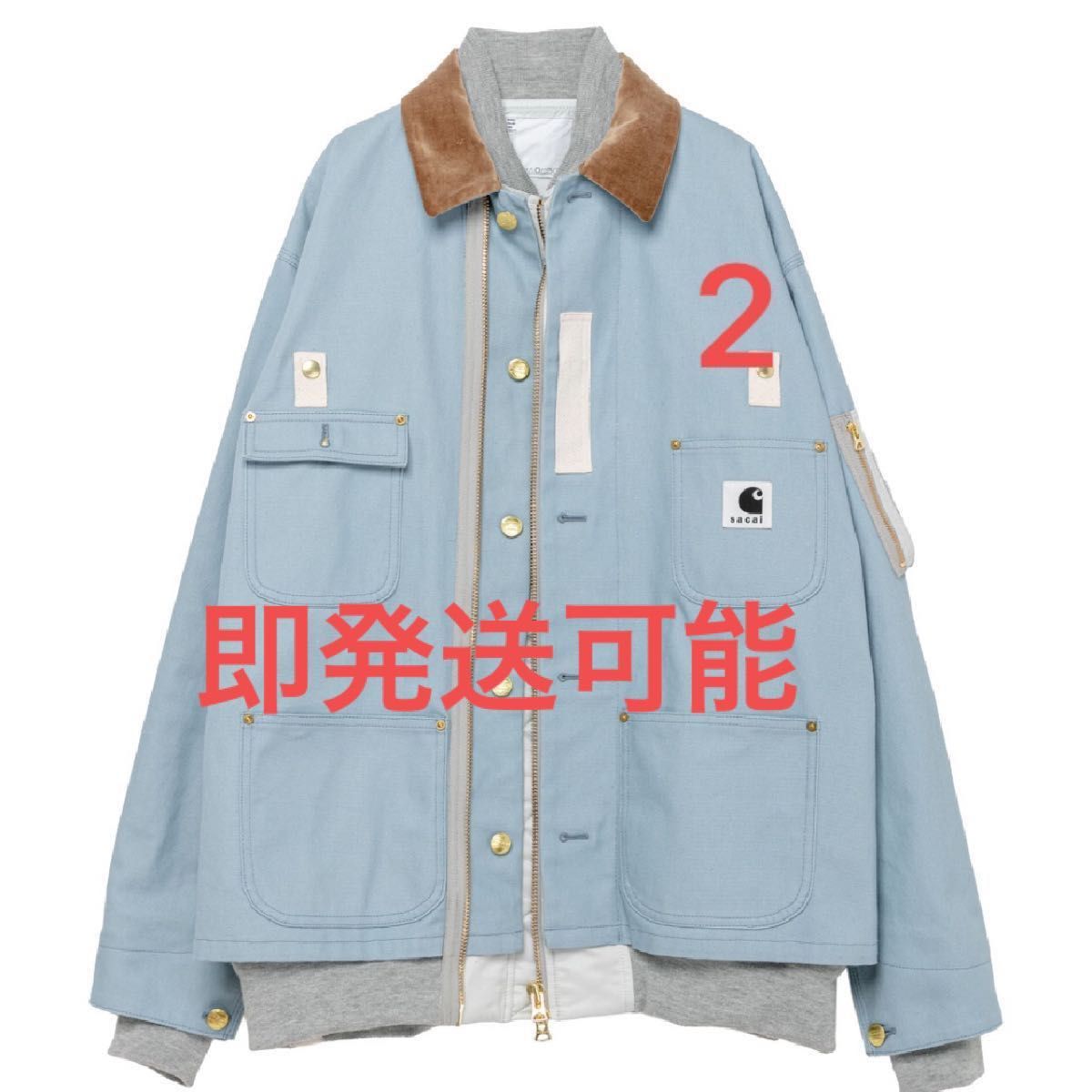 Sacai Carhartt WIP Canvas x MA-1 Jacket Michigan サイズ2 Sacai Carhartt WIP Canvas x MA-1 Jacket Michigan サイズ2