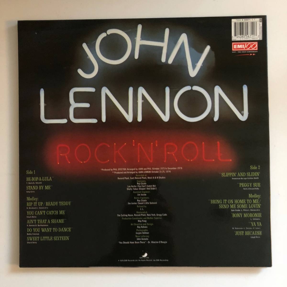 稀少★JOHN LENNON 「ROCK’N'ROLL」EMI100周年記念 The Vinyl Collection NM UK盤_画像2
