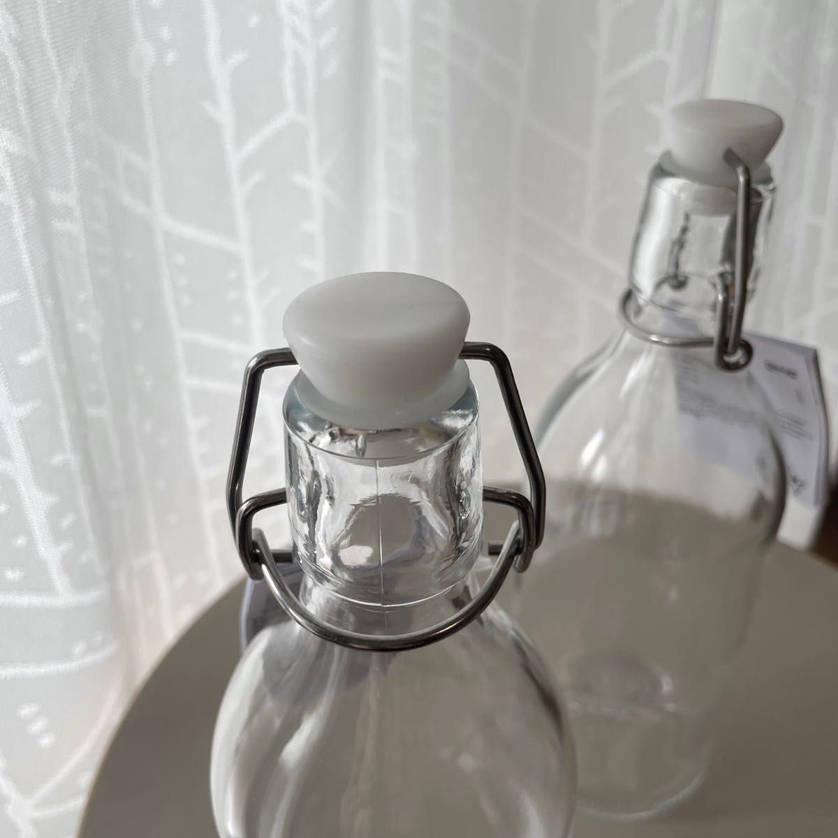 【新品】IKEA イケア ガラス 保存容器 0.5L × ２本（コルケン）保存瓶 キャニスター ボトル