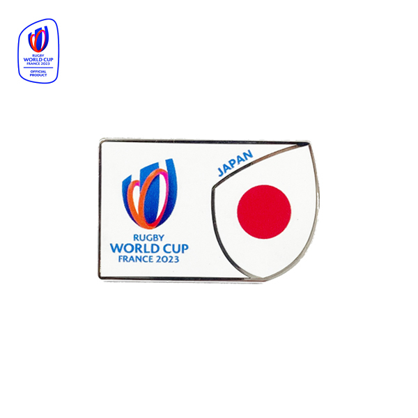 * RWC2023 ラグビー ワールドカップ フランス大会 オフィシャル・ピンバッジ ピンバッチ ピンズ / JAPAN 日本 White *_画像2