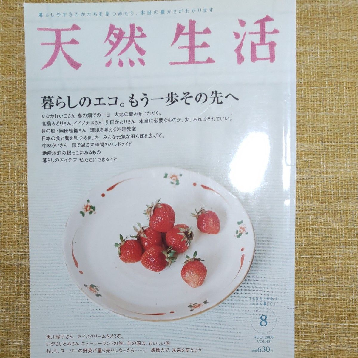 天然生活 (８ ＡＵＧ ２０１８ ＶＯＬ．１６３) 月刊誌／地球丸 特集 暮らしのエコ。もう一歩その先へ