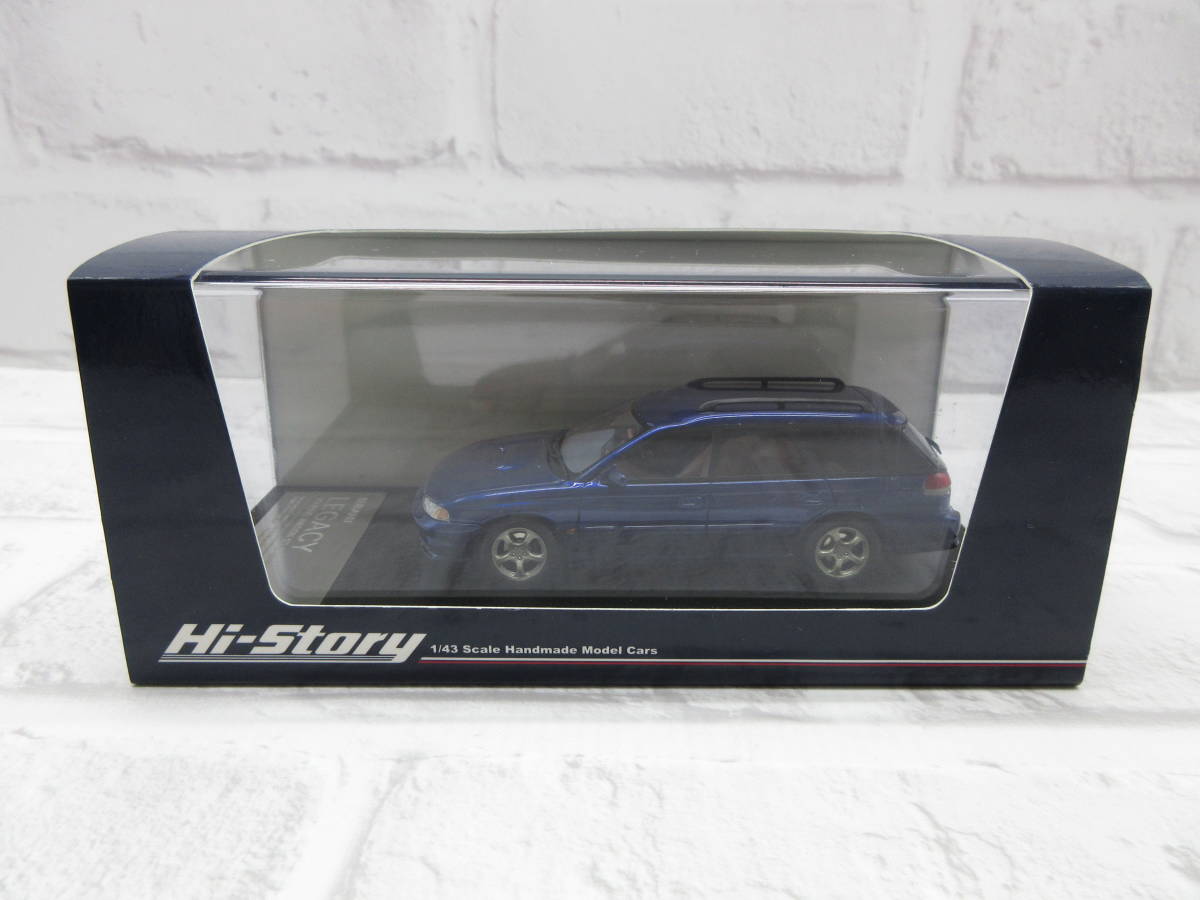 ミニカー 1/43 ハイストーリー スバル レガシィ ツーリング ワゴン GT-B リミテッド 1997 ロイヤルブルーマイカ モデルカー