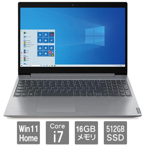 ノートPC レノボ 82HL00HQJP [IdeaPad L360i(15.6/i7-1165G7/16GB/512GB/Win11Home/プラチナグレー)] 高スペック ノートパソコン_画像1