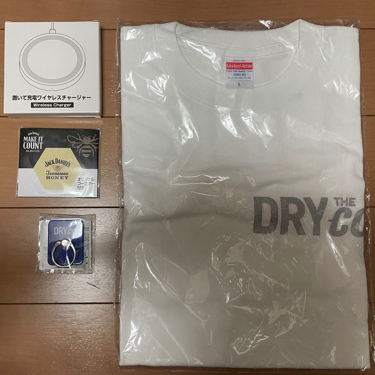 DRY THE COOL ドライザクール Tシャツ スマホリング コースター ワイヤレス充電器 オリジナルグッズ 非売品