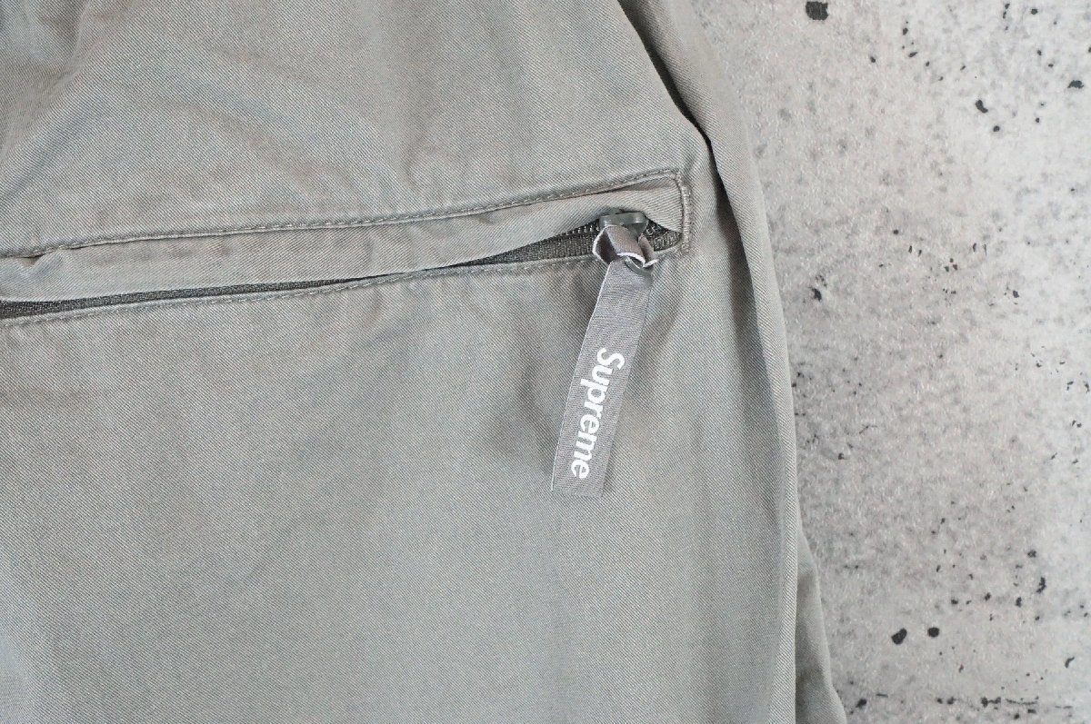 【送料無料】 Supreme シュプリーム 22SS cargo zip-off cinch pant カーゴ ジップオフ パンツ 2WAY ショートパンツ グレー系 サイズL_画像3