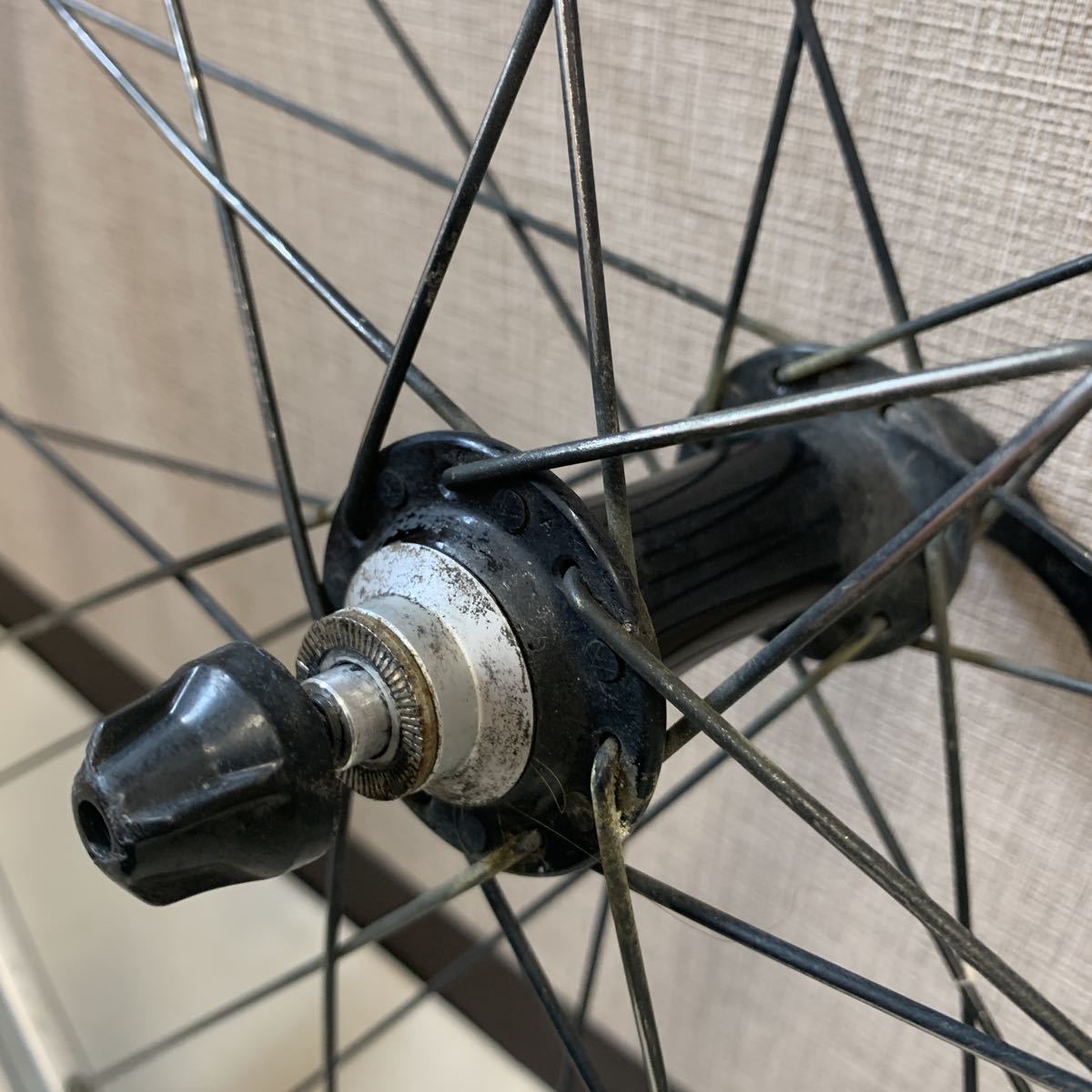 359B Ambrosio ws 23 アンブロシオ 622-15 Alloy Rim リム フロントホイール 前輪 Panaracer Poly-Lite 18-700 27インチ 直径630mm_画像7