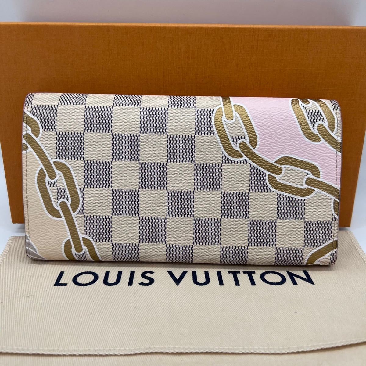 新型　美品　ヴィトン　ダミエアズール　サラ　NM 長財布　N40482LOUIS VUITTON_画像2