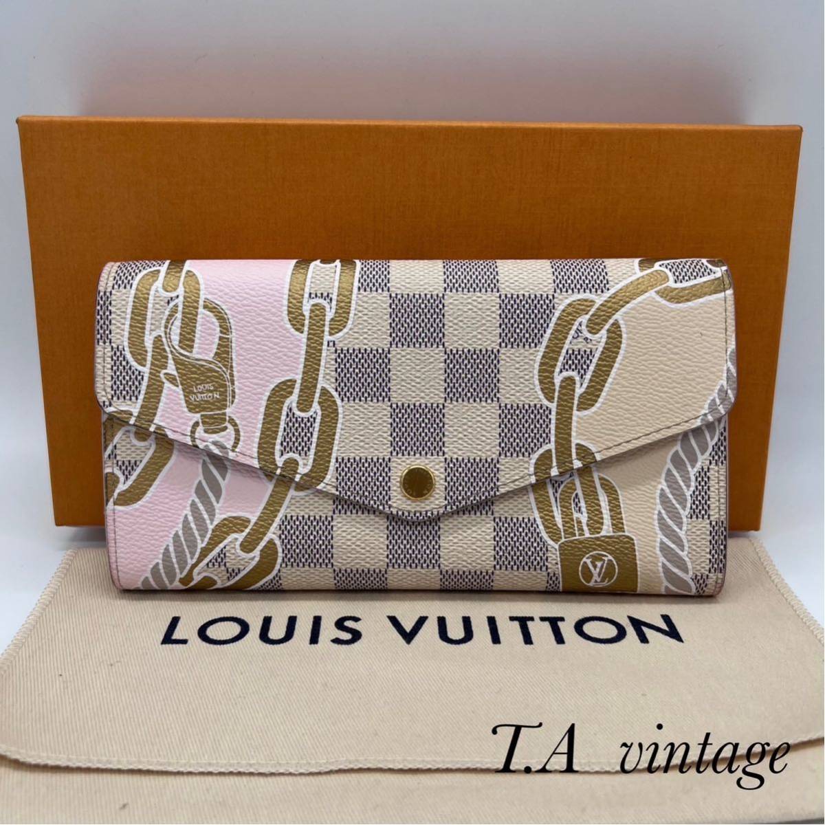 新型　美品　ヴィトン　ダミエアズール　サラ　NM 長財布　N40482LOUIS VUITTON_画像1