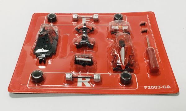 ○ MKA127 サークルKサンクス限定　1/64 京商 フェラーリ F1 コレクション　FERRARI F2003GA #2 R.バルチェロ　未組み立て_画像1