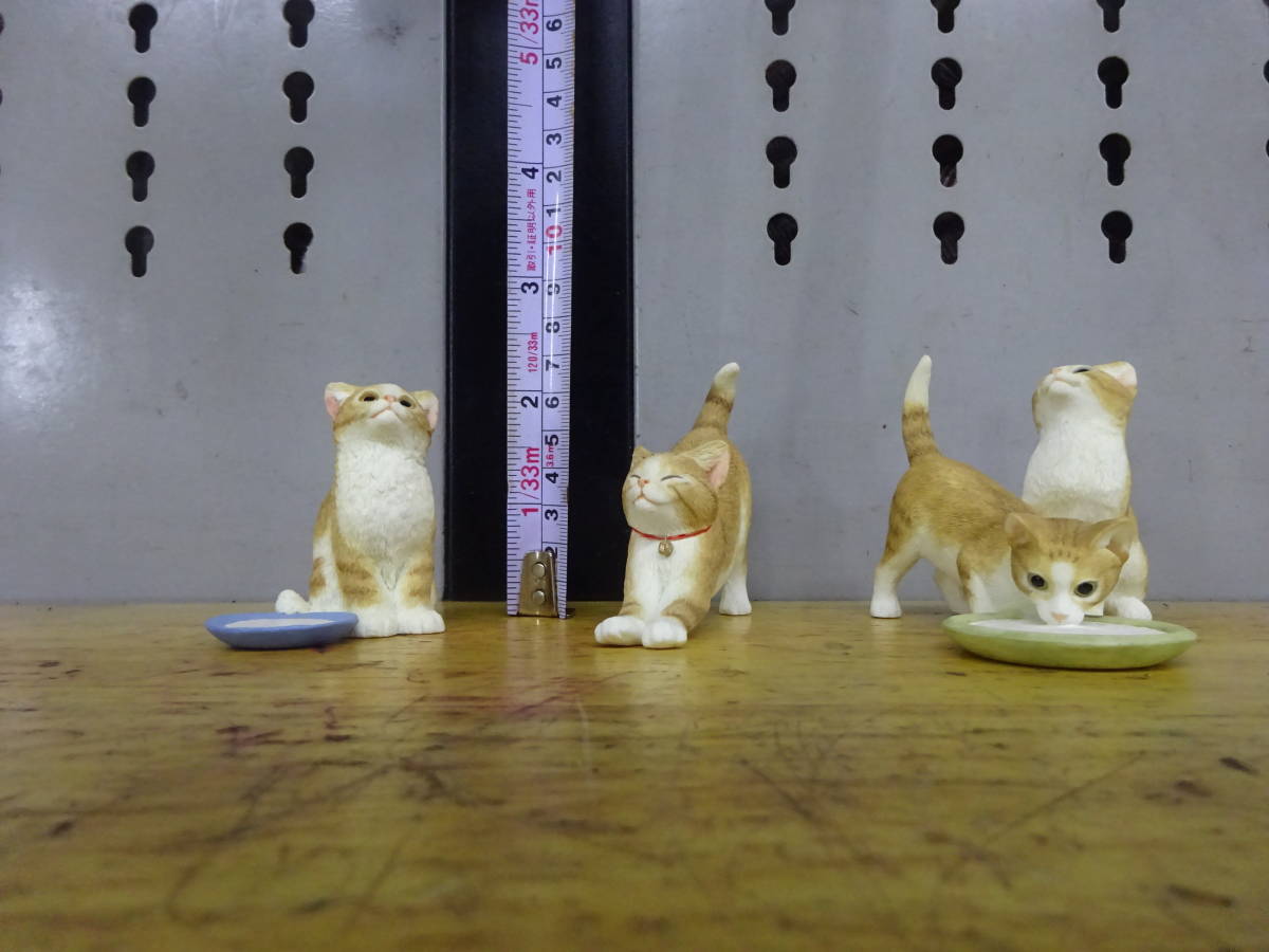 かわいい猫の置物 陶器製 3個セット ネコ ねこ インテリア小物 陶器製 可愛い子猫♪の画像9