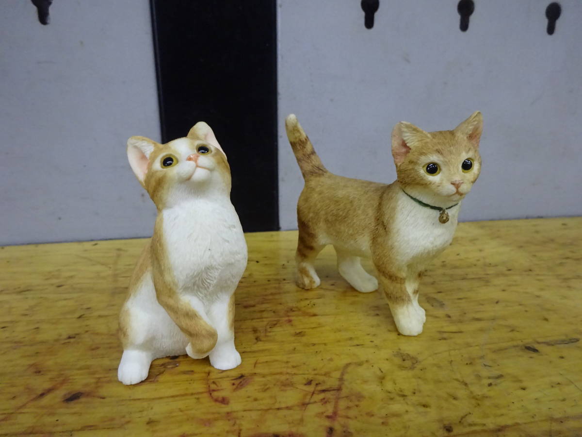 子猫の置物 陶器製 2個セット ネコ ねこ インテリア小物 可愛い子猫♪の画像4