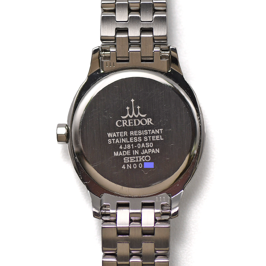 SEIKO セイコー CREDOR SIGNO クレドール シグノ GSAS951 クォーツ 4J81-0AS0 シェル文字盤 レディース 腕時計 電池交換済み 新品同様_画像2