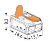 WFR-2 20 шт одним движением коннектор WAGOwago Japan новый товар включая доставку 