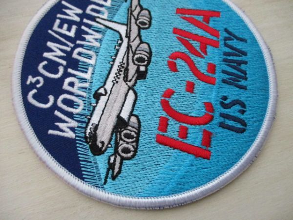 【送料無料】アメリカ海軍C3CM/EW WORLDWIDE EC-24Aパッチ刺繍ワッペン/ストラトタンカーpatchネイビーNAVY米海軍USN米軍USミリタリー M72_画像4