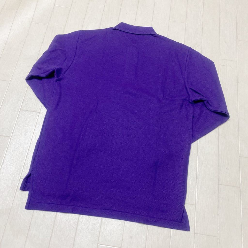 3626* RALPH LAUREN Ralph Lauren tops polo-shirt polo-shirt with long sleeves casual lady's M purple 