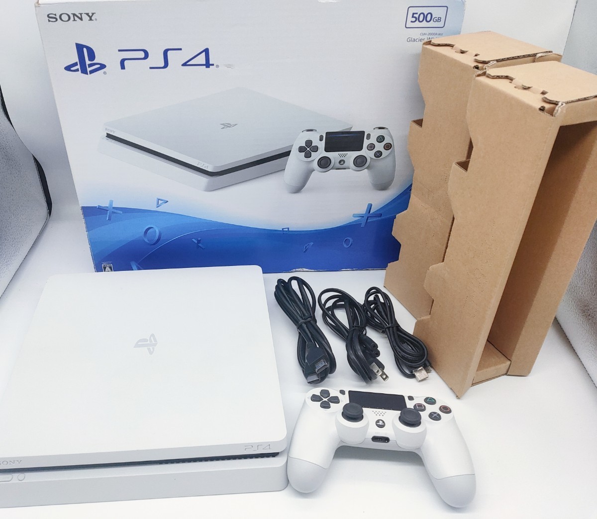 1円 PS4本体 CUH 2000 AB02 グレイシャーホワイト プレイステーション4