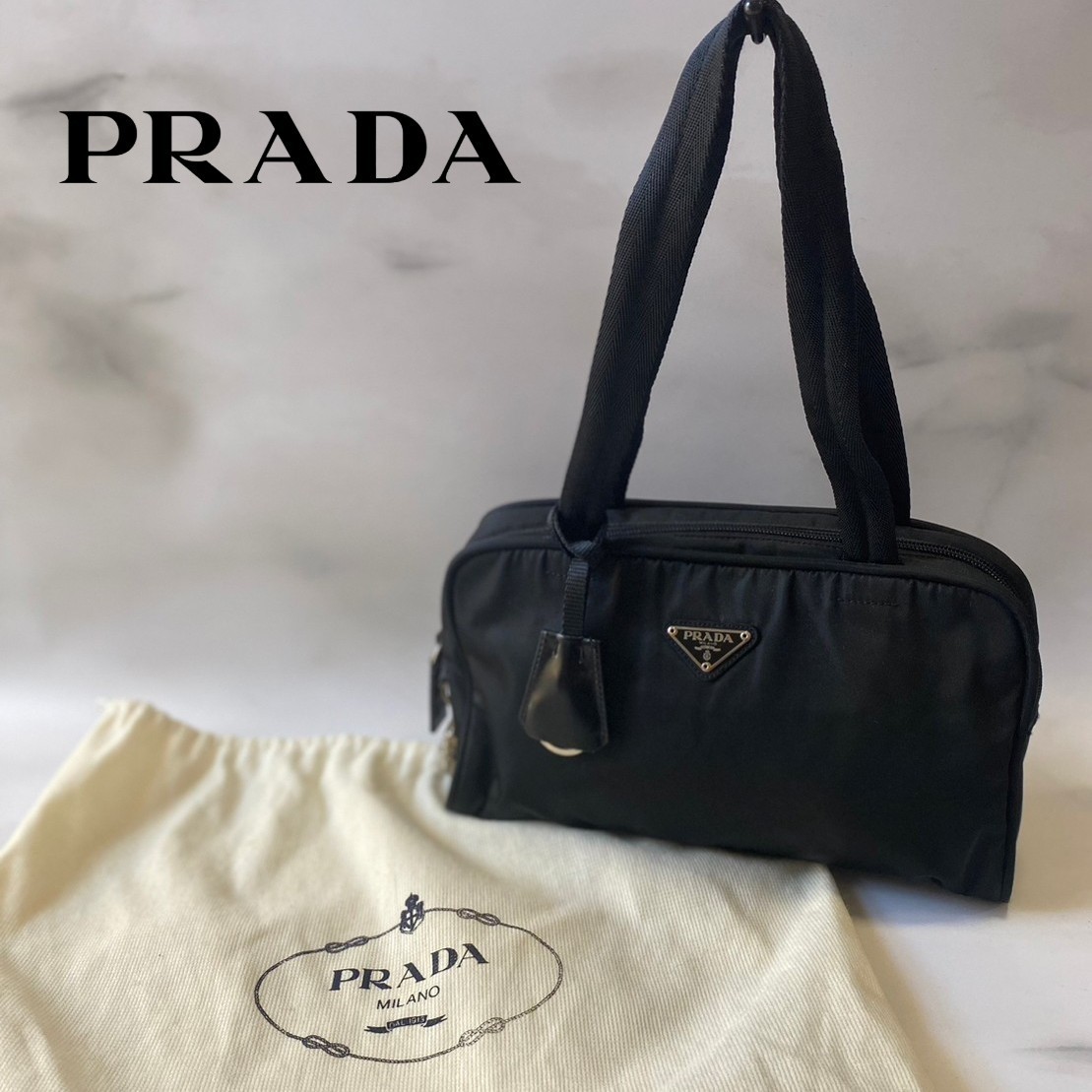 代引き人気 0954 PRADA プラダ ナイロン トライアングル ハンドバッグ