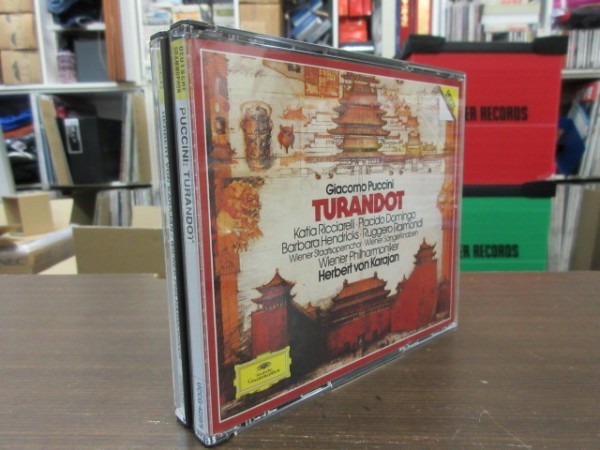 天8//2CD★DG プッチーニ：歌劇「トゥーランドット」／カラヤン（Herbert von Karajan）,ウィーンフィル_画像1