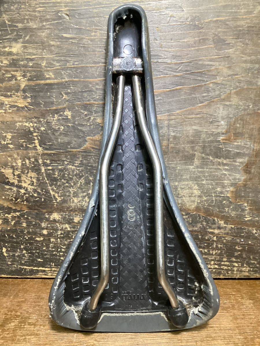 Vintage[ selle ITALIA Flite Titanium ] 95* flight titanium gray secondhand goods inspection ) that time thing OLD MTB Vintage load 