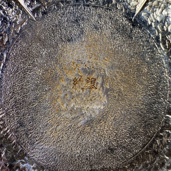 純銀製 南瓜形急須 木摘 木取手 煎茶道具 長さ約10.5cm_画像10