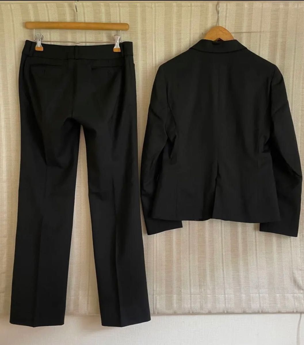 美品 洋服の青山×I M G N 11号 洗える黒ストレッチパンツスーツ Yahoo