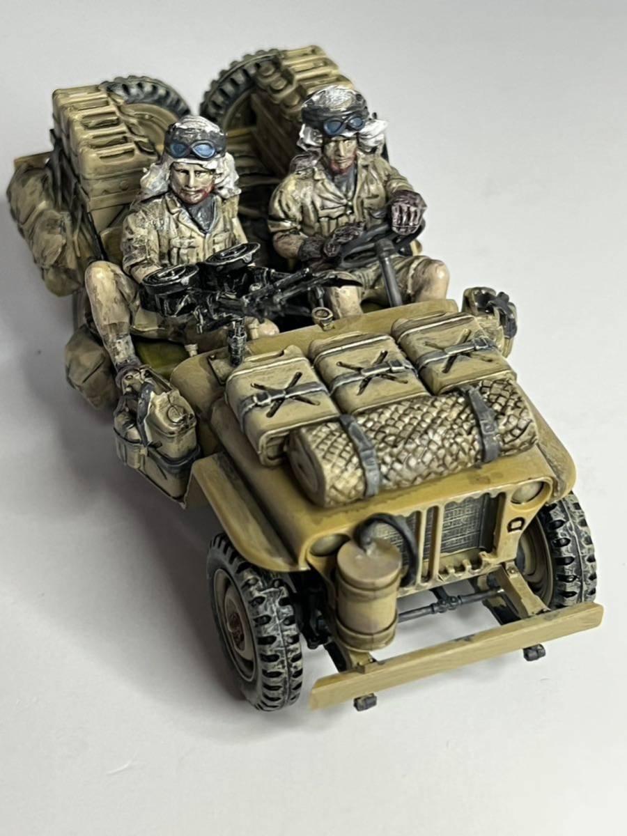 1/35 イギリス S.A.S.ジープ プラモデル 塗装済み 完成品 田宮 1/35 イギリス S.A.S.ジープ プラモデル 塗装済み 完成品 田宮
