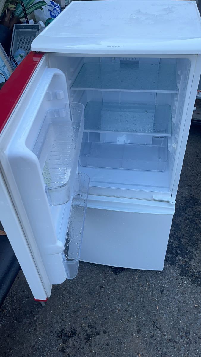 正規代理店 SHARP SJーBK14YーW 2ドア冷蔵庫 2014年冷凍冷蔵庫 100