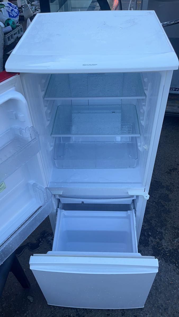 正規代理店 SHARP SJーBK14YーW 2ドア冷蔵庫 2014年冷凍冷蔵庫 100