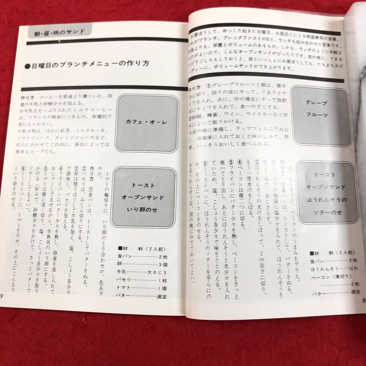 c-083 サンドイッチとカナッペ 主婦の友文庫 料理シリーズ 堀江泰子・堀江ひろ子 著 昭和54年7月26日発行 家庭料理レシピ本 レトロ ※6_画像3