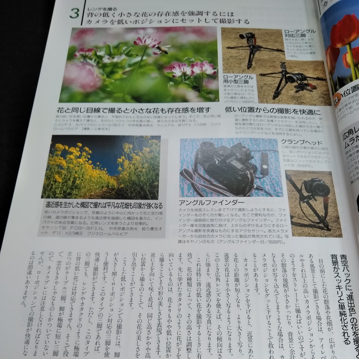 f-262 四季の写真1998年4/5隔月号　特集　春の花風景　カメラブレを防ぐ三脚活用大全　学研※6_画像4