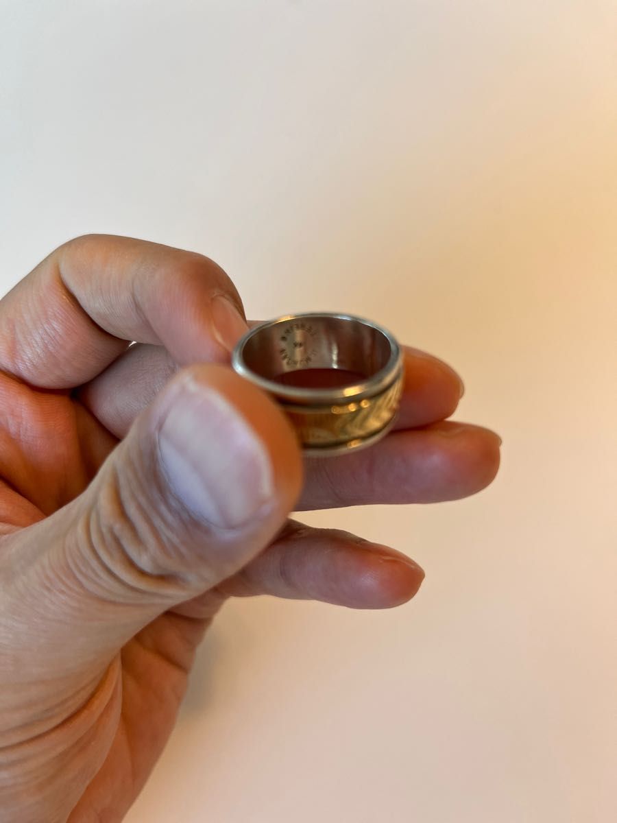 極美品 ブルースモーガン リング シルバー 14k ゴールド 18-19号 極美品 ブルースモーガン リング シルバー 14k ゴールド 18-19号